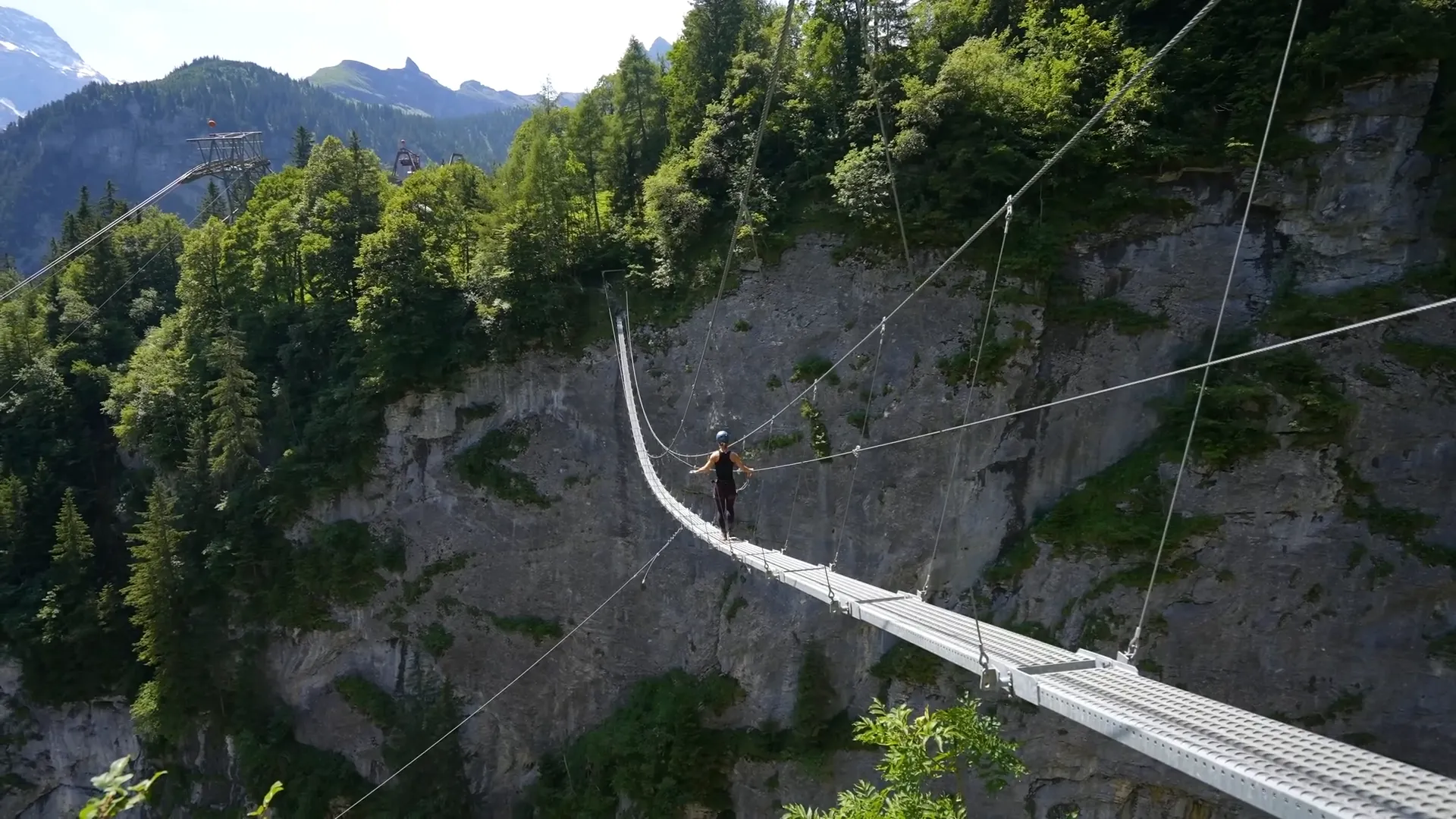 View from the Via Ferrata in Murren