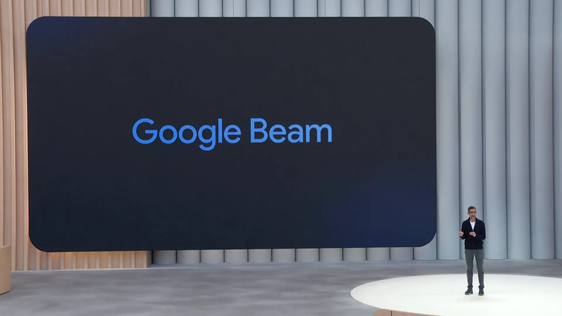 Interfaz de Google Beam