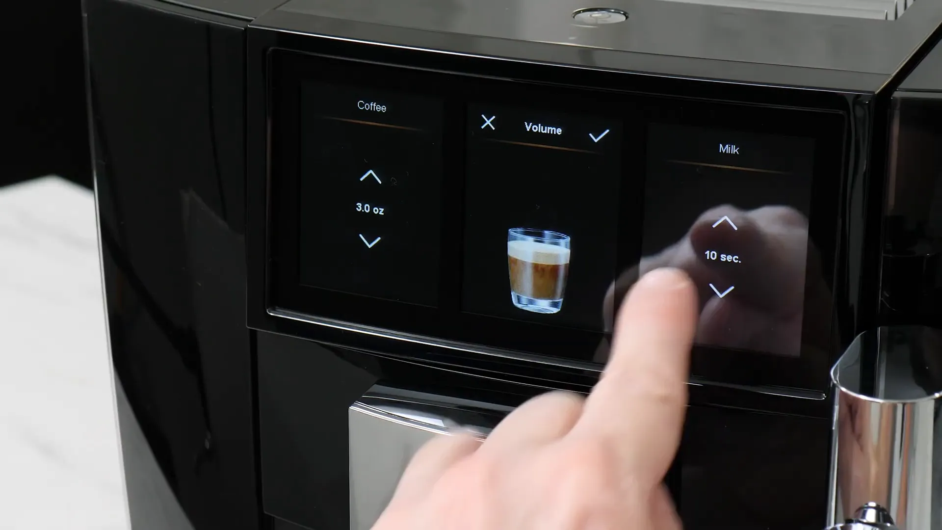 Personalización de bebidas en la JURA J8 Twin