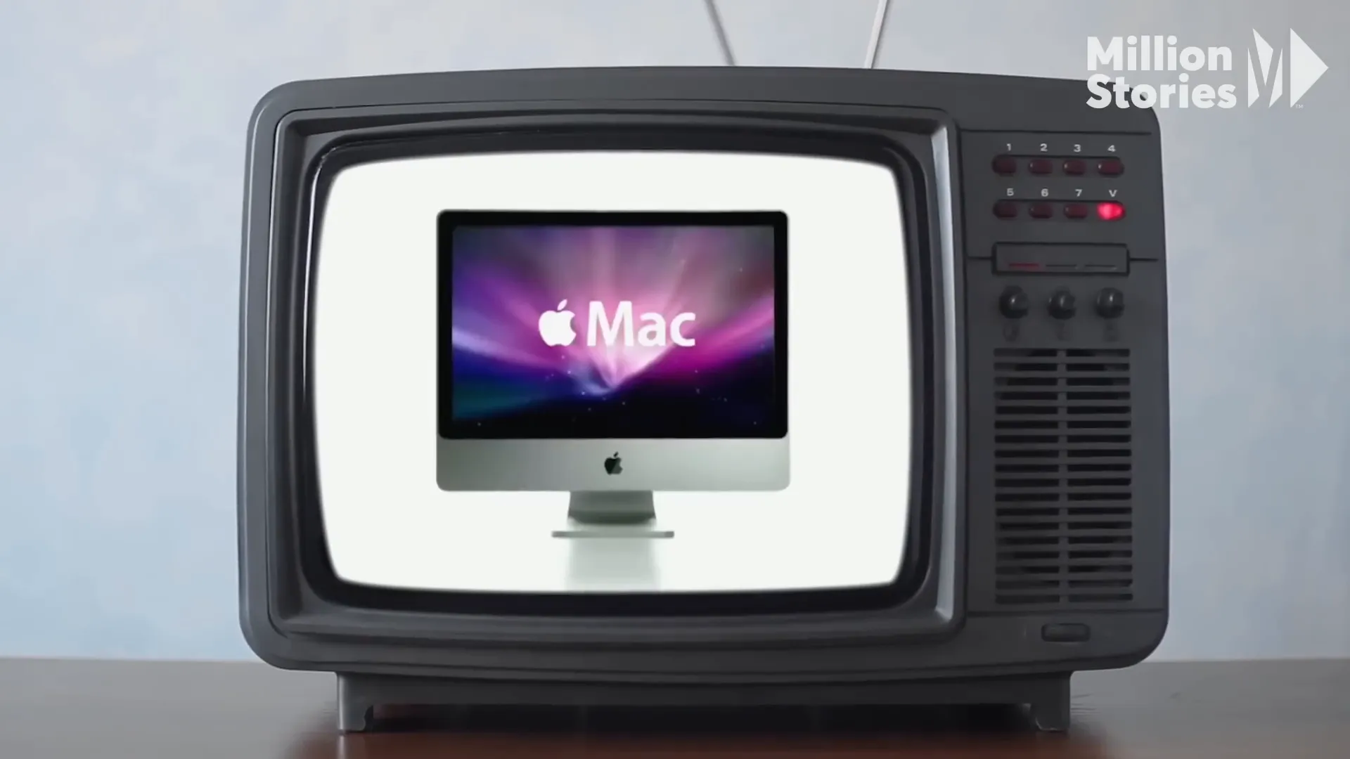 Publicidad de Apple que muestra su narrativa