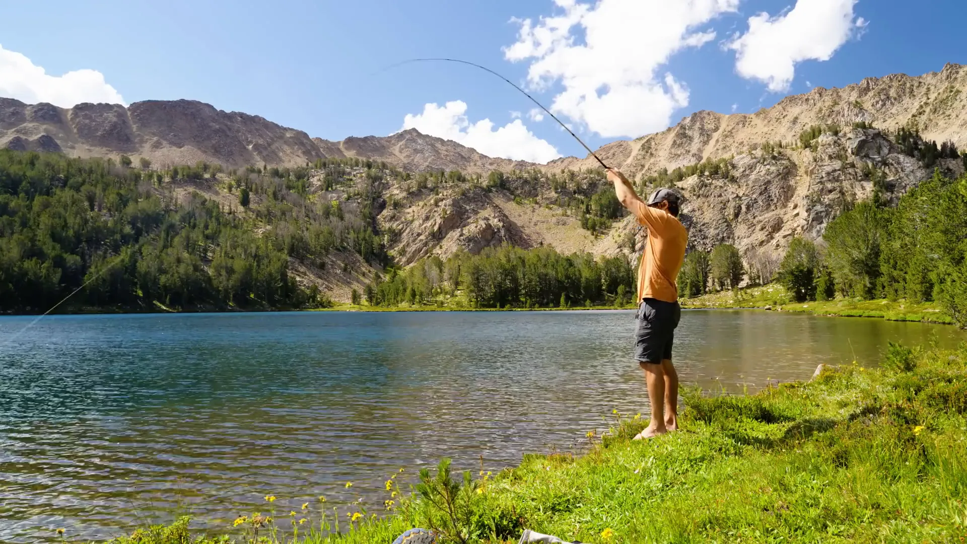 Equipamiento de pesca tenkara