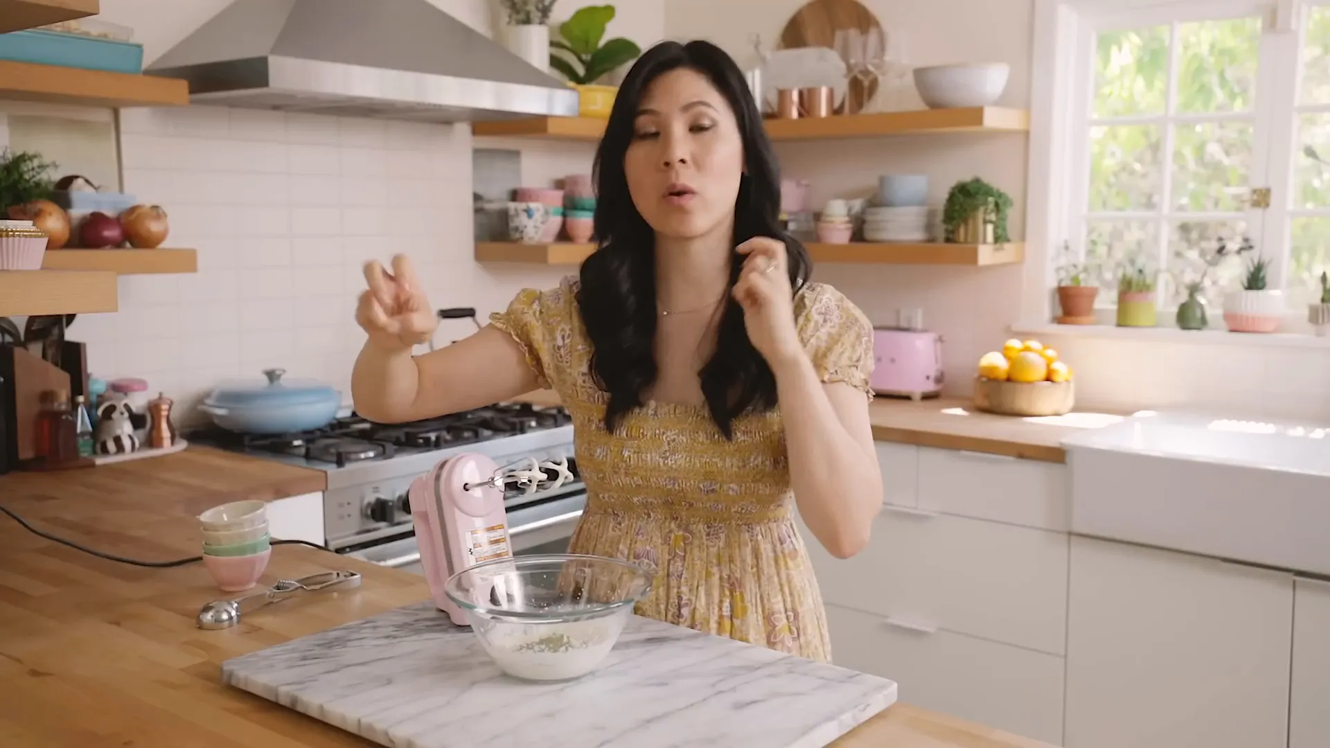 Preparación de la versión Dalgona de Matcha