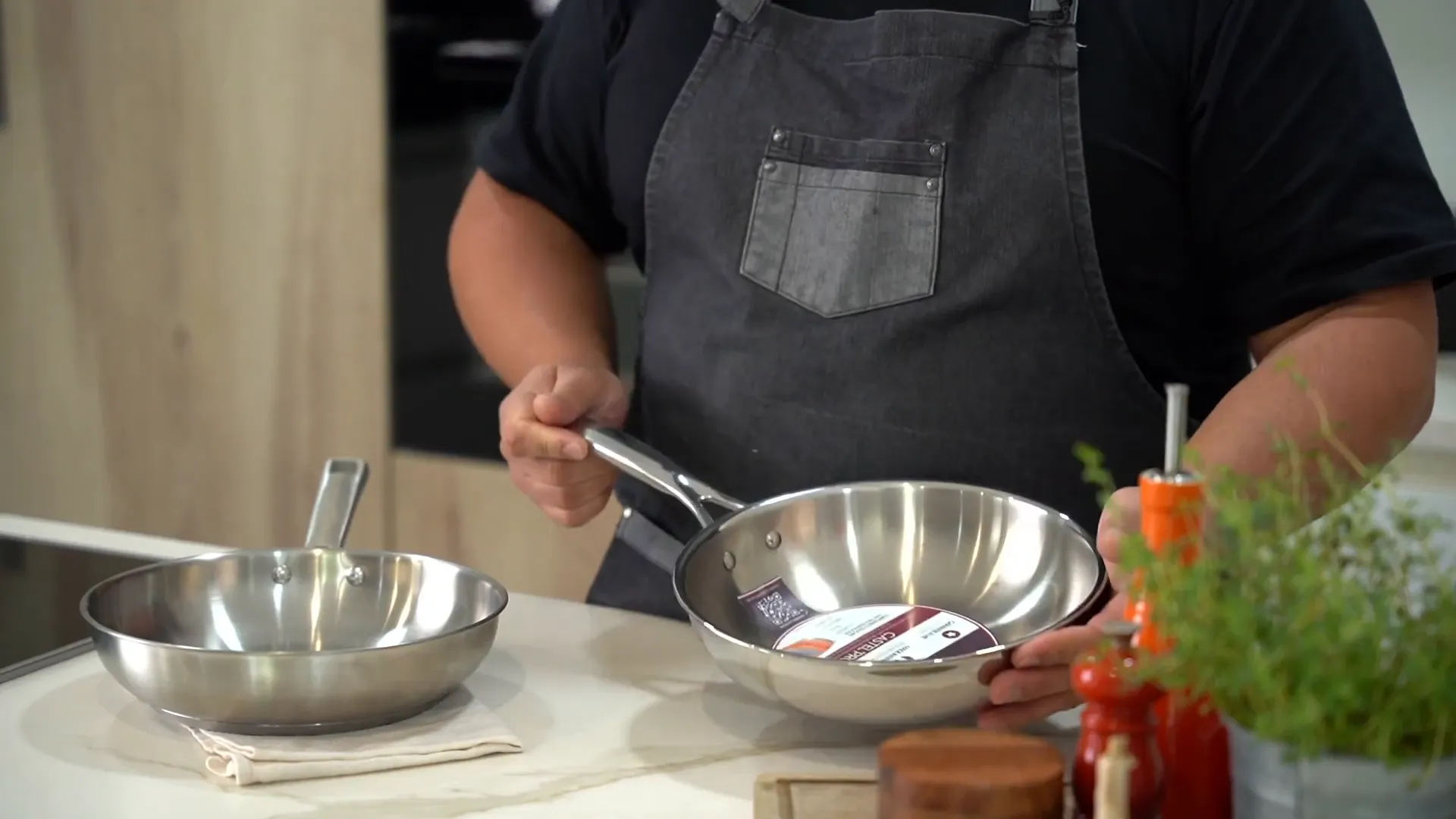 Facilidad de limpieza de la sartén Lacor Foodie