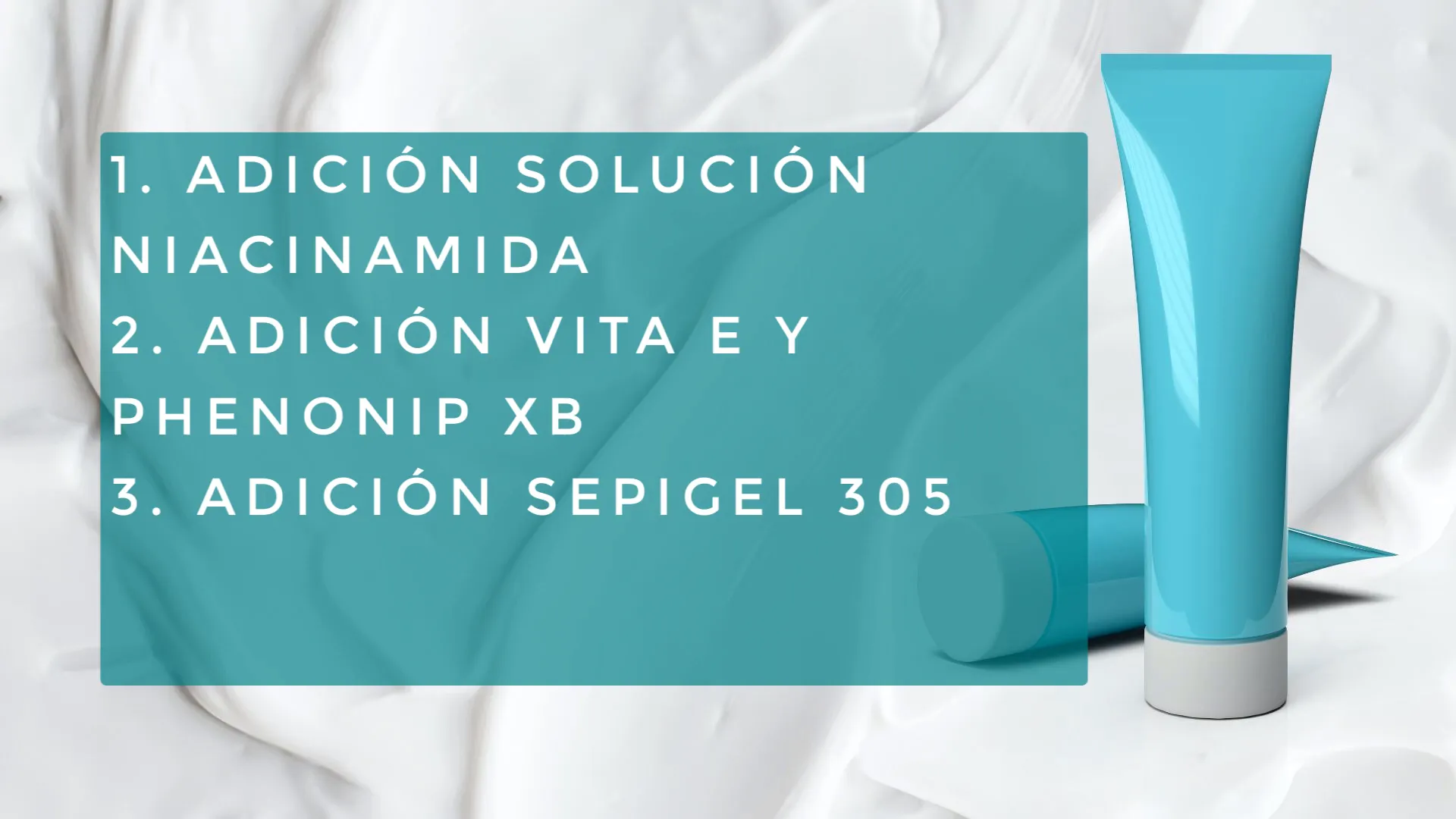 Proceso de elaboración de la emulsión