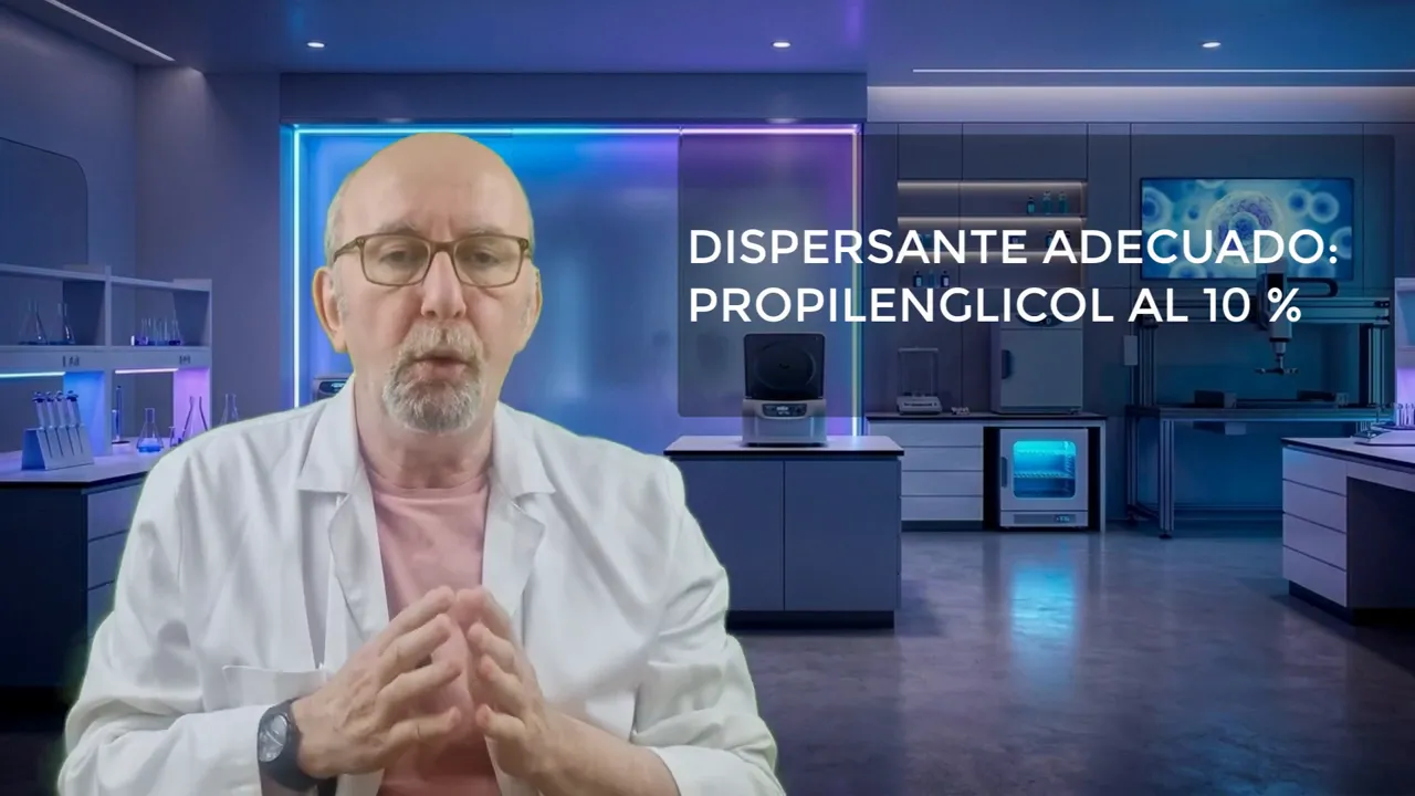 Propilenglicol al 10% como dispersante para preparar una pasta homogénea en crema con fluocinolona y ácido salicílico