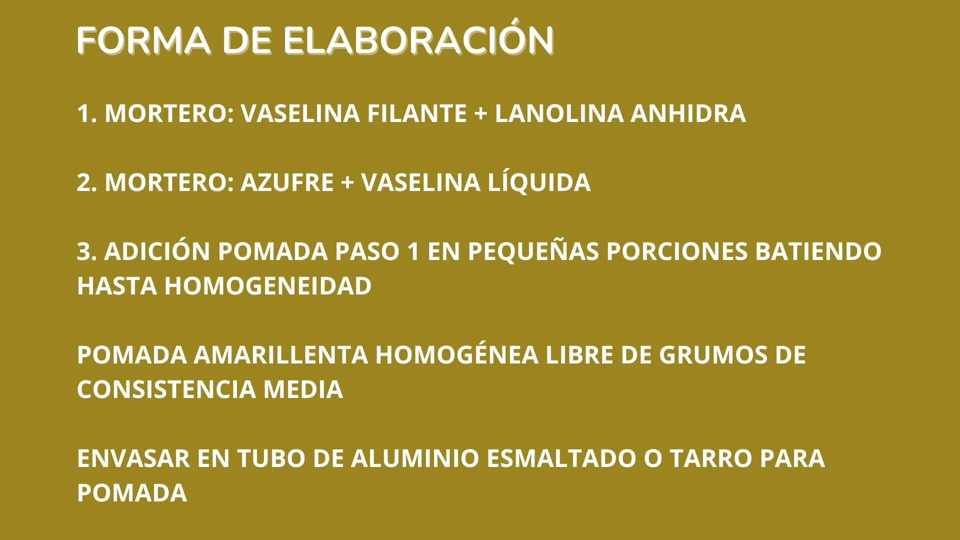 Proceso de mezcla de ingredientes
