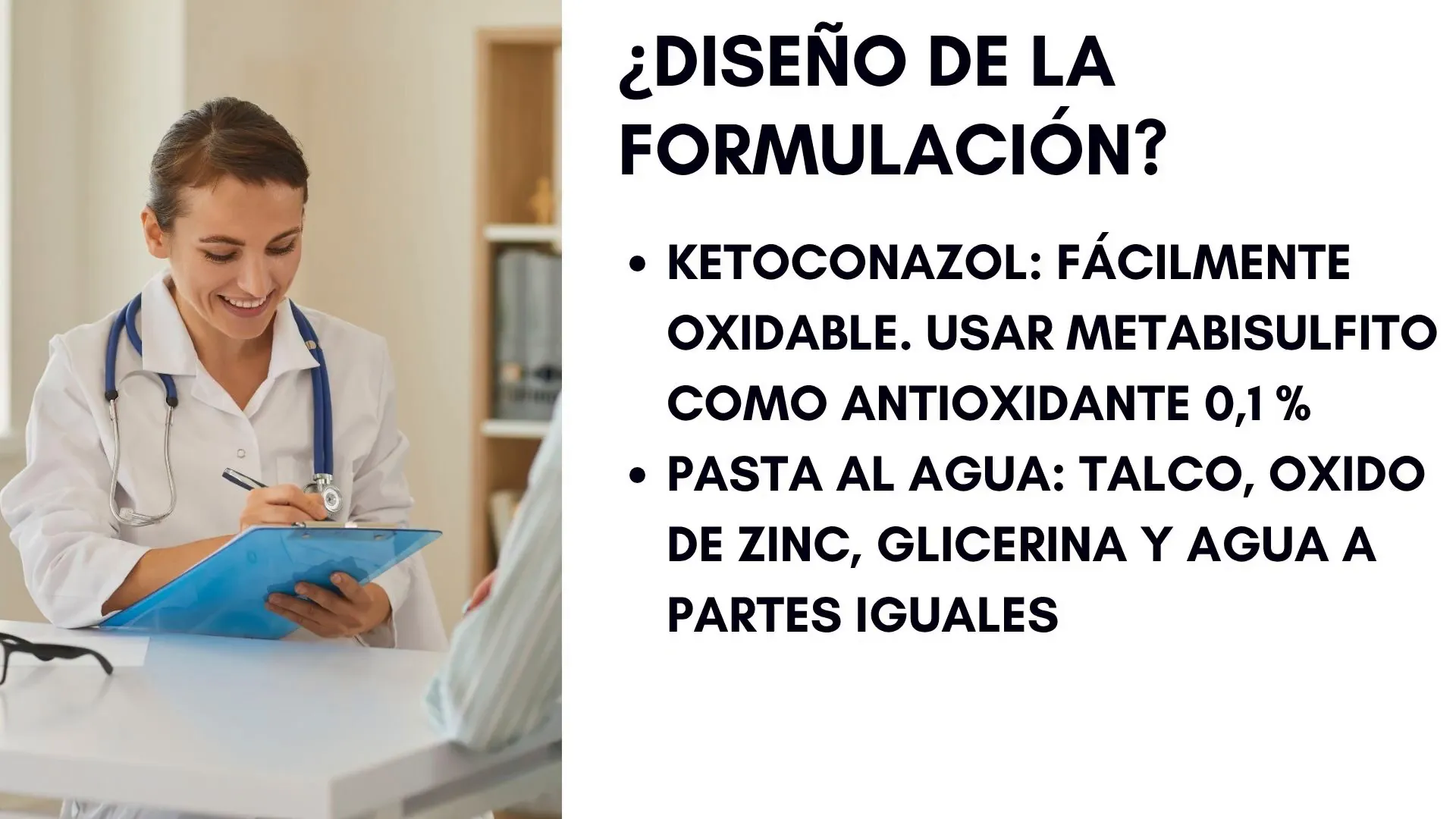 Ingredientes y proporciones para la pasta al agua