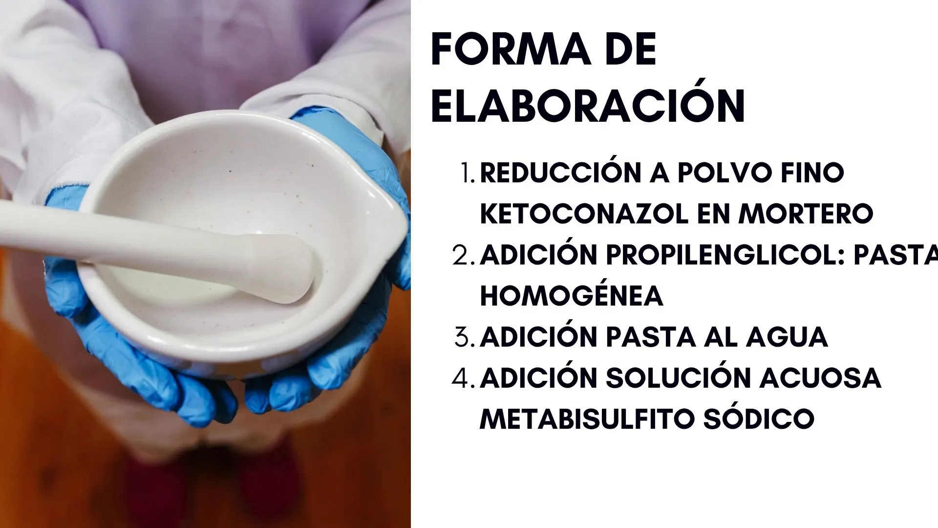 Mezcla del ketoconazol con propilenglicol