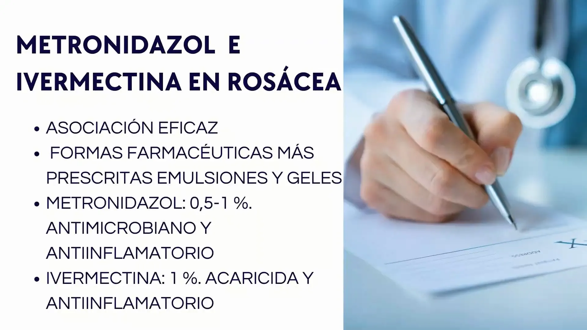 Metronidazol e Ivermectina para rosácea