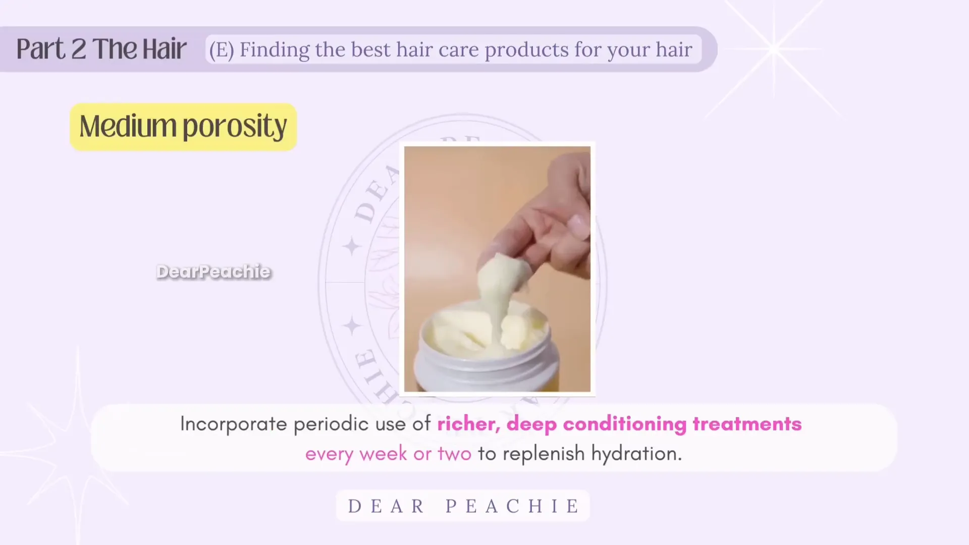 Productos para cabello de porosidad media