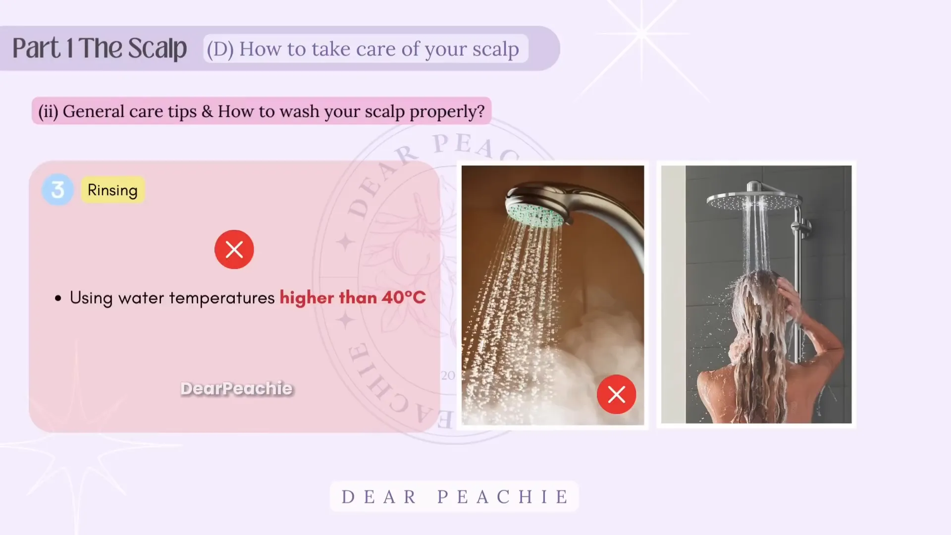Temperatura del agua para lavar el cabello