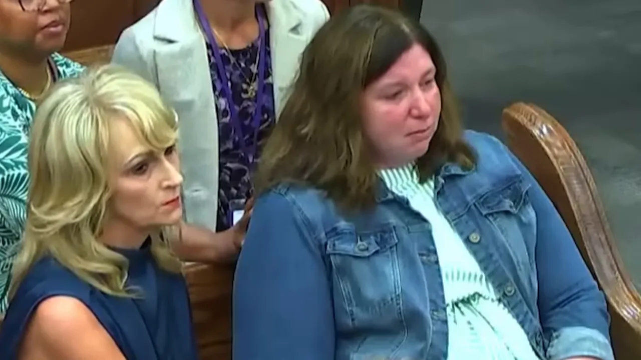 Friend of Mindy delivering an emotional impact statement at sentencing