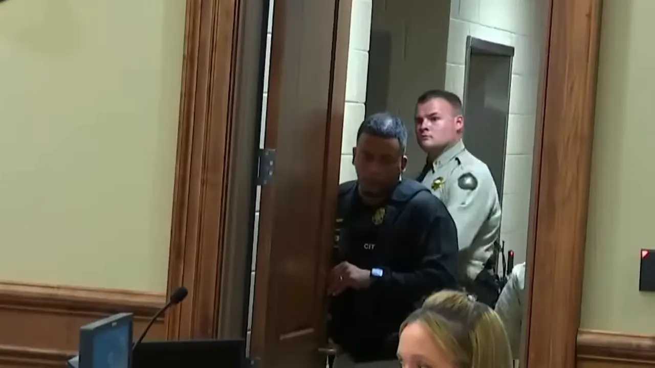 Courtroom after sentencing where Nicholas is given life without parole