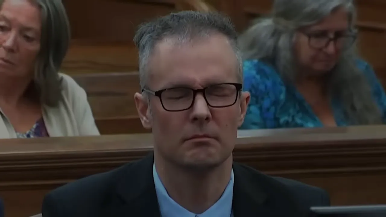 Courtroom scene from the trial where arguments focused on 'Jim McIntyre' and credibility