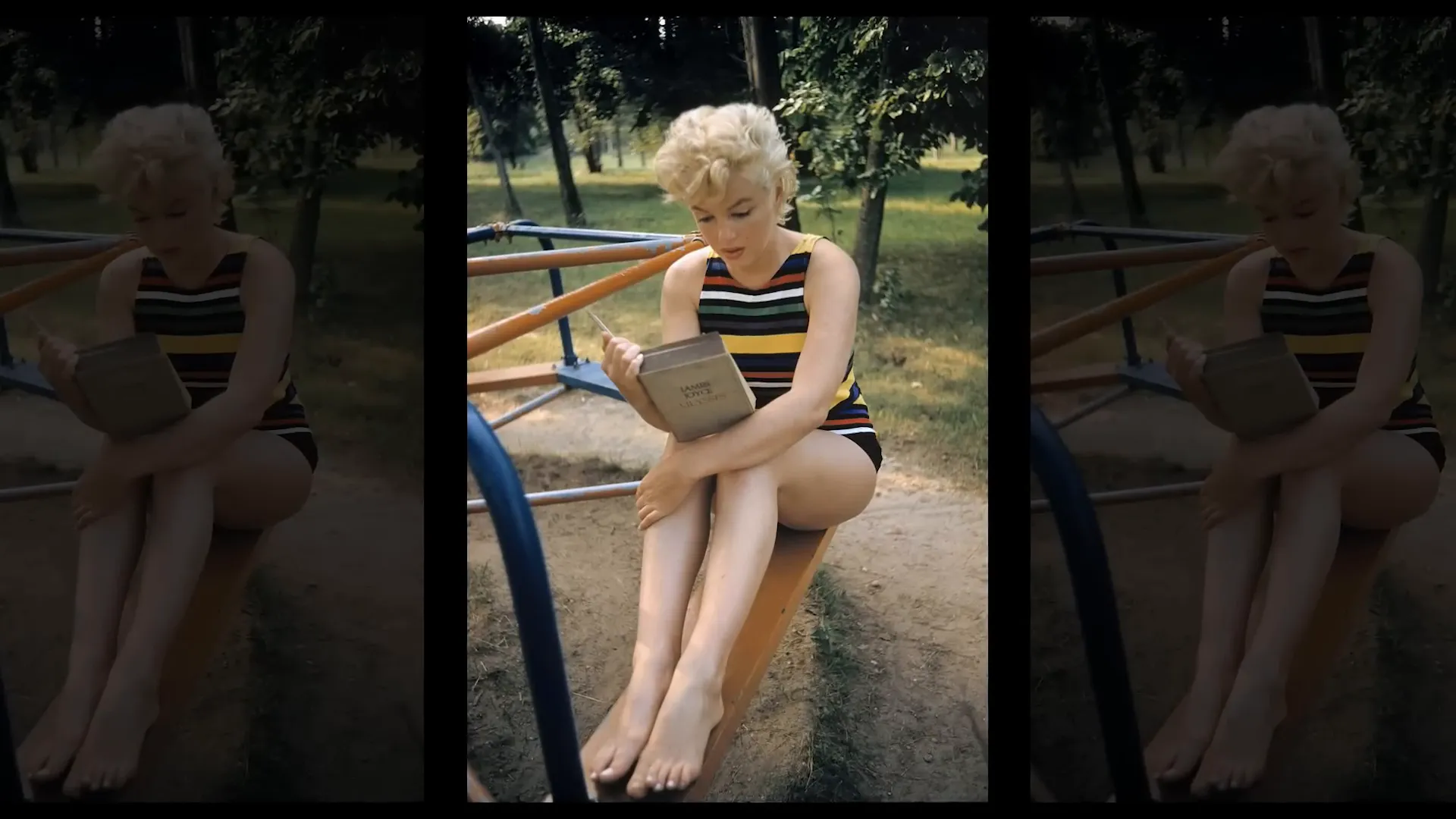 Marilyn Monroe reading James Joyce's Ulysses