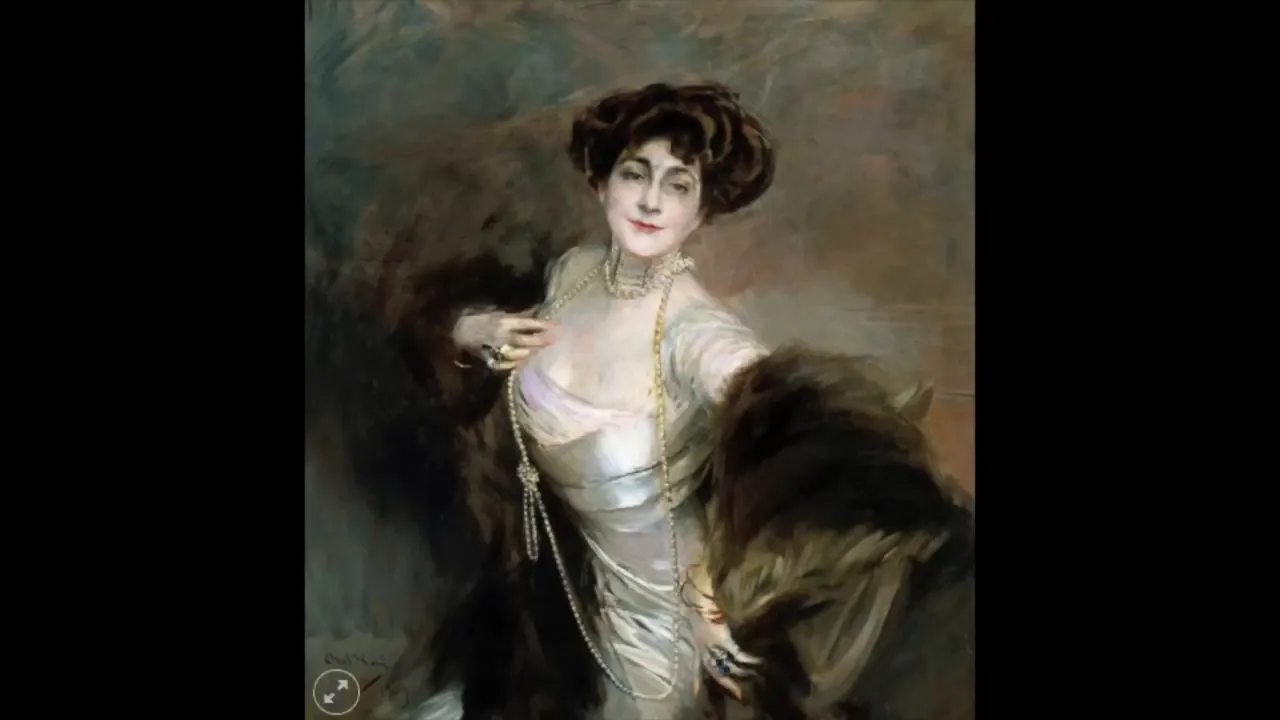 Vintage advertising poster showing a stylized, romanticized woman from the 1890s