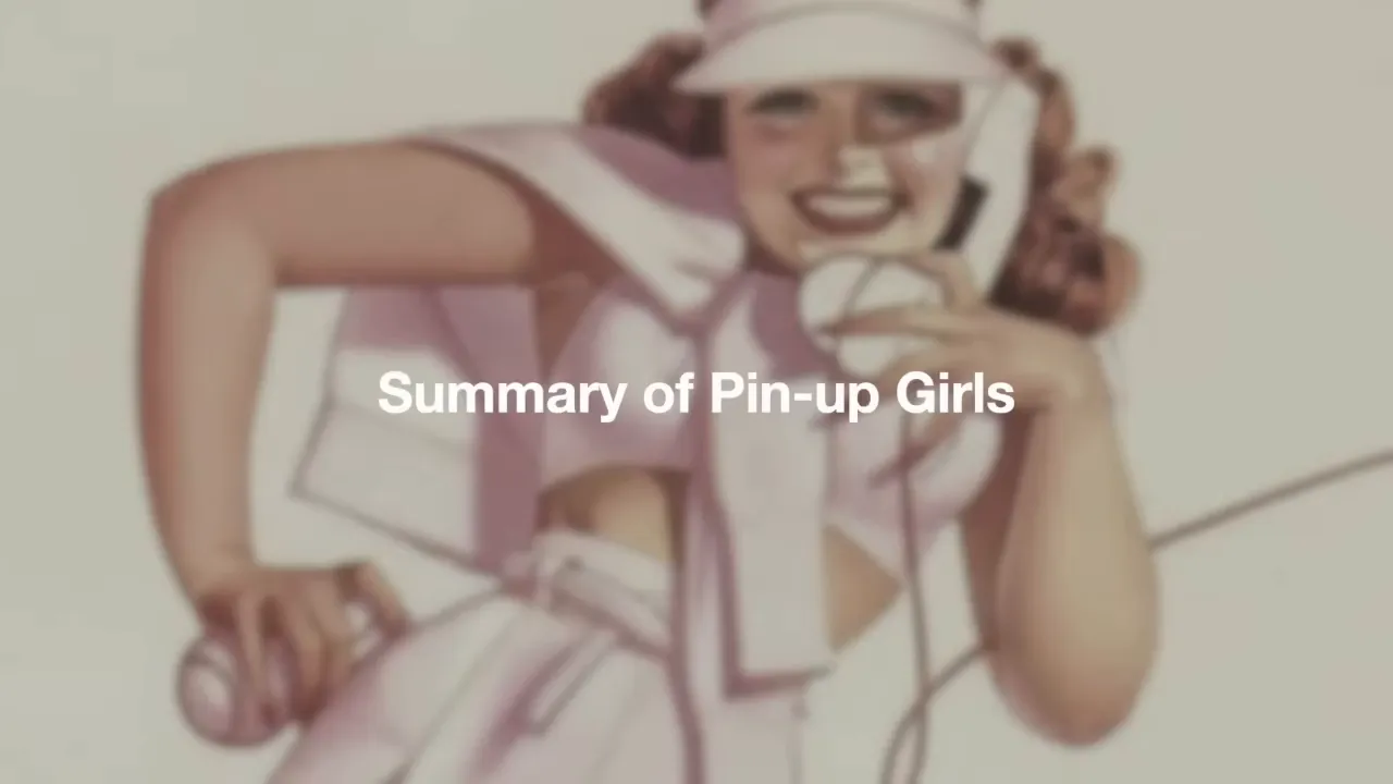 Opening shot describing the pinup girl's seductive yet innocent look