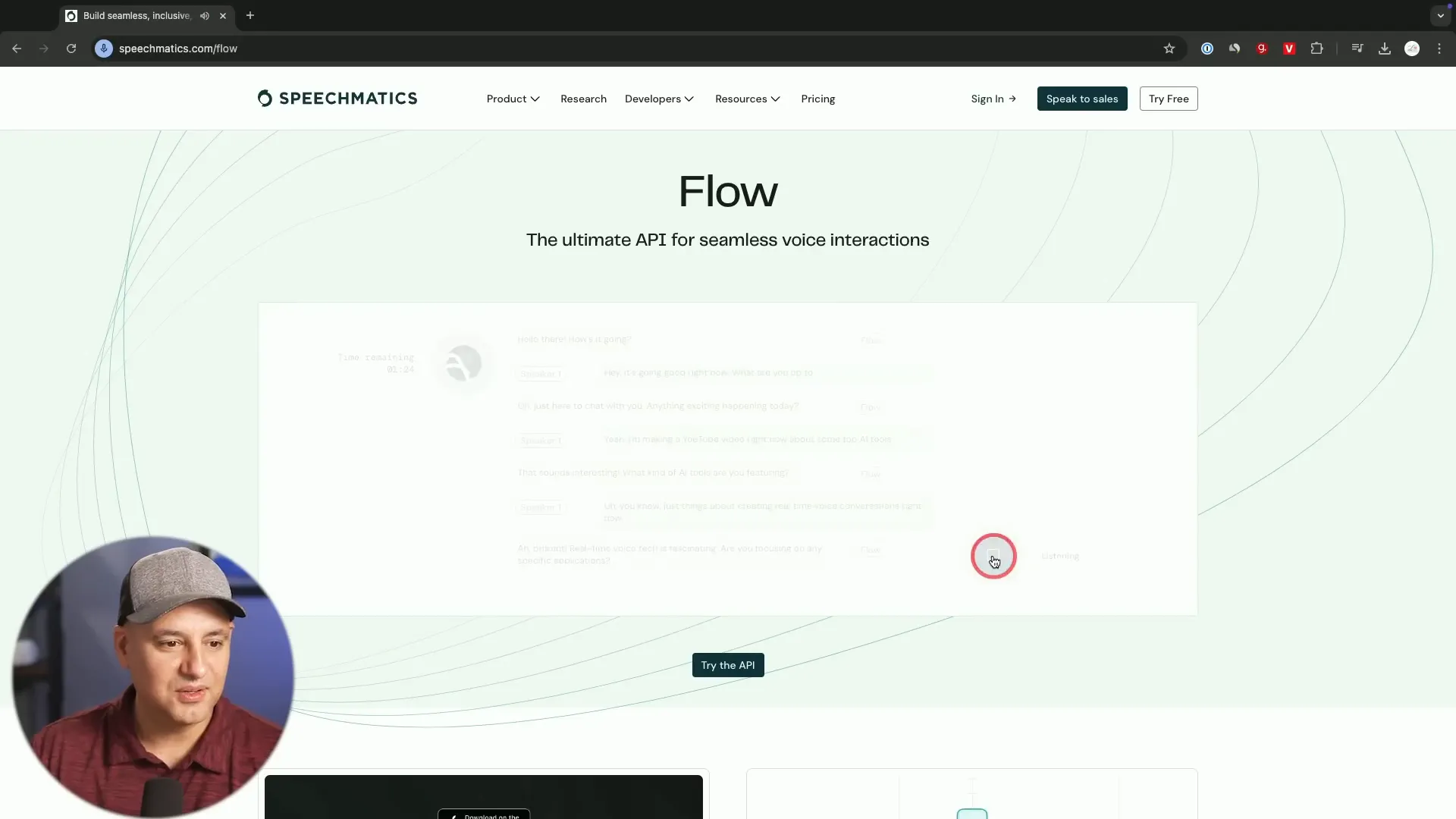Demo of Flow's speaker recognition capabilities