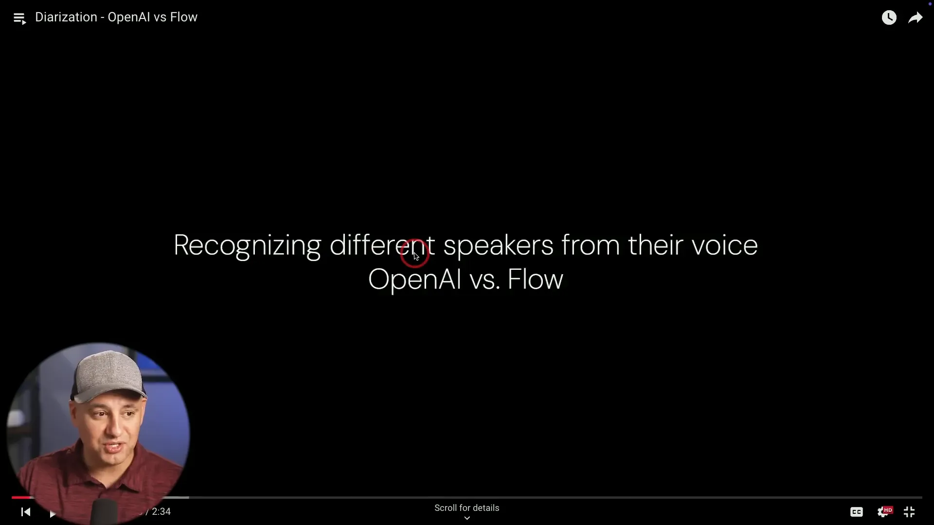 Comparison of speaker recognition between Flow and OpenAI