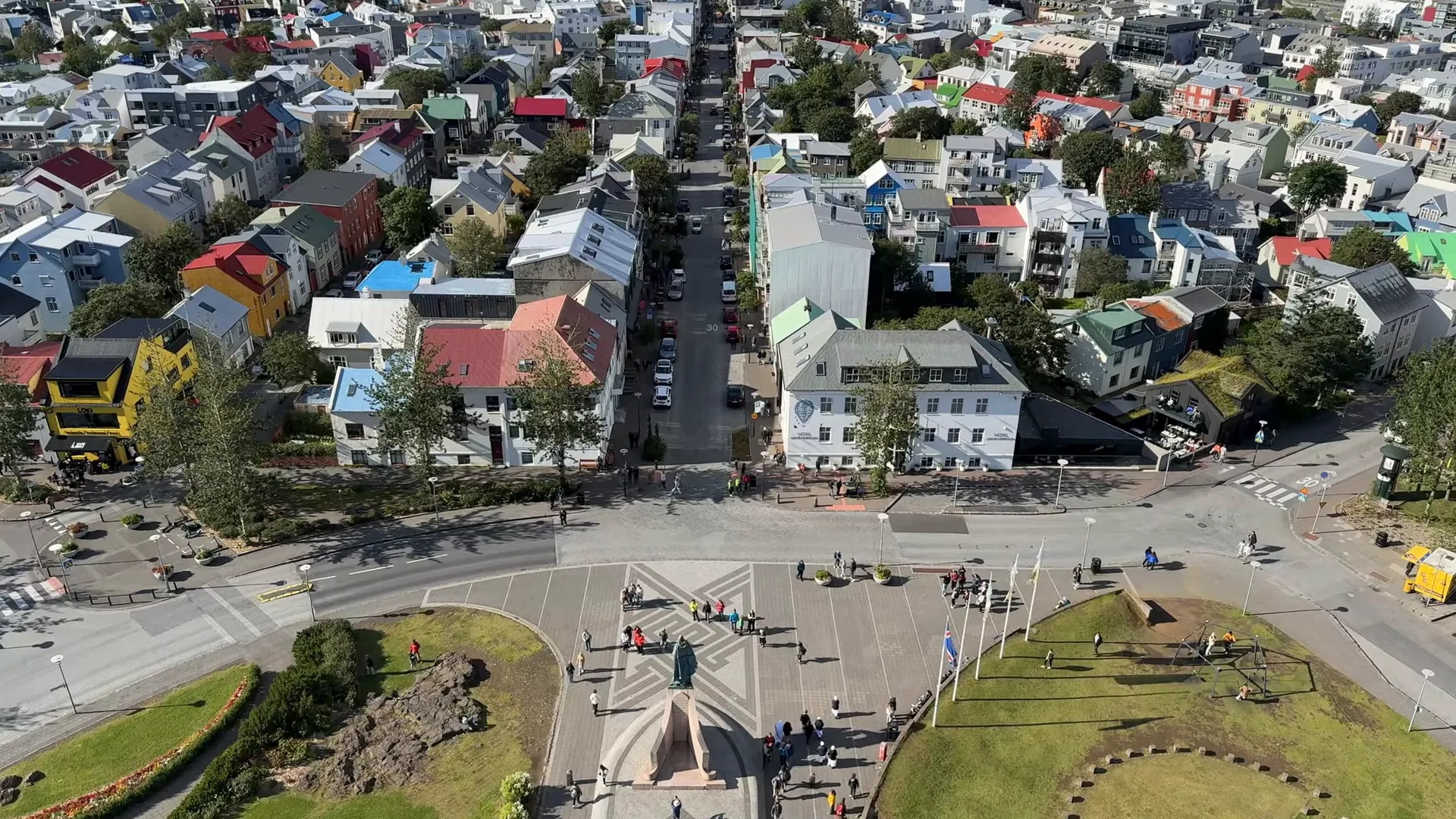 Colorful buildings in Reykjavik