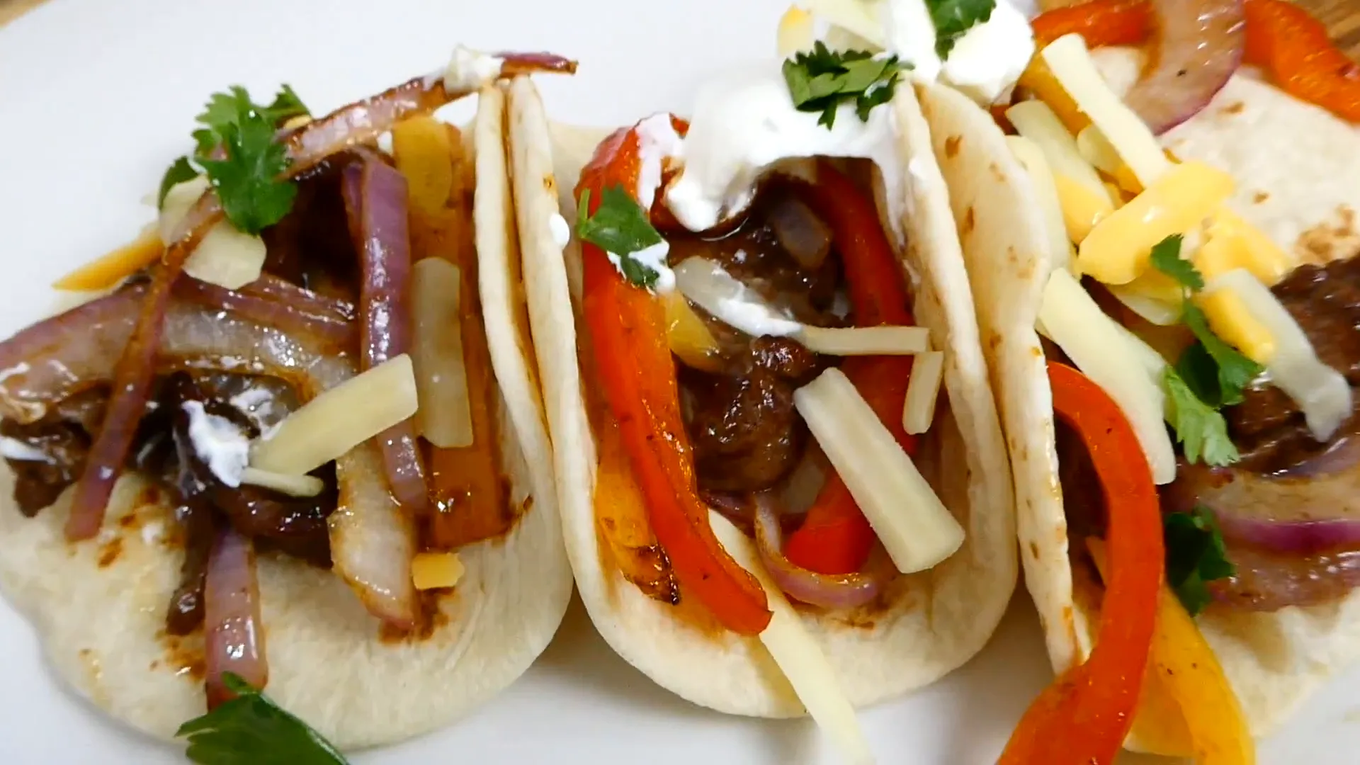 Steak Fajitas ready to serve