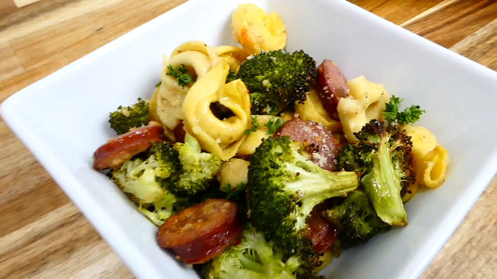 Sausage Veggie Tortellini dish