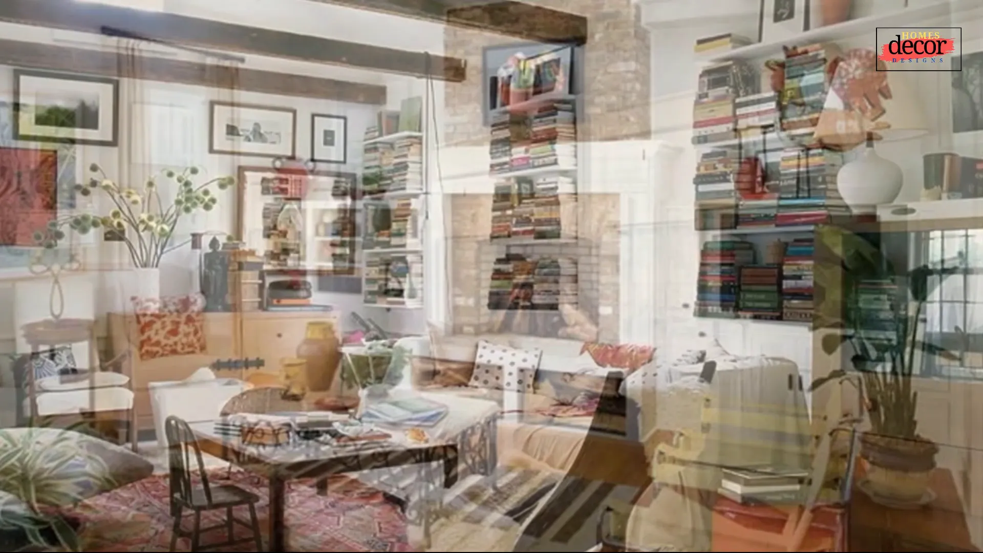 Colorful Bohemian living room