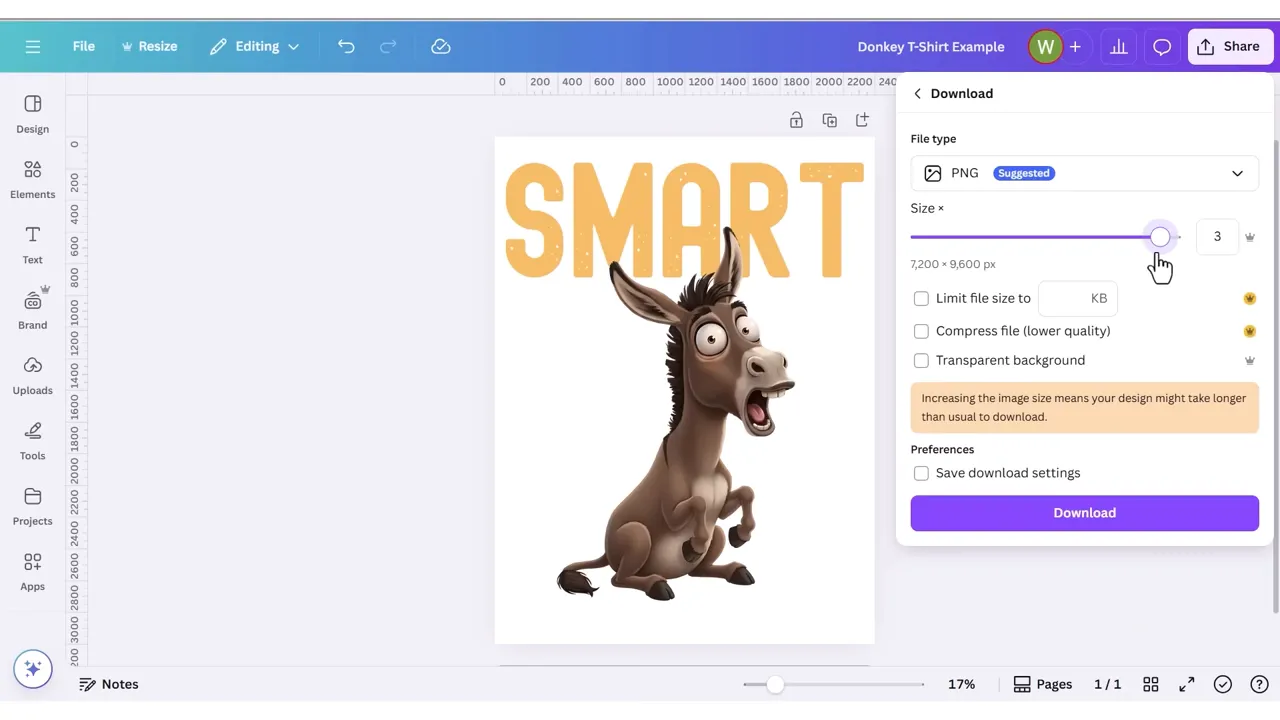 Canva upscaler and background remover in action