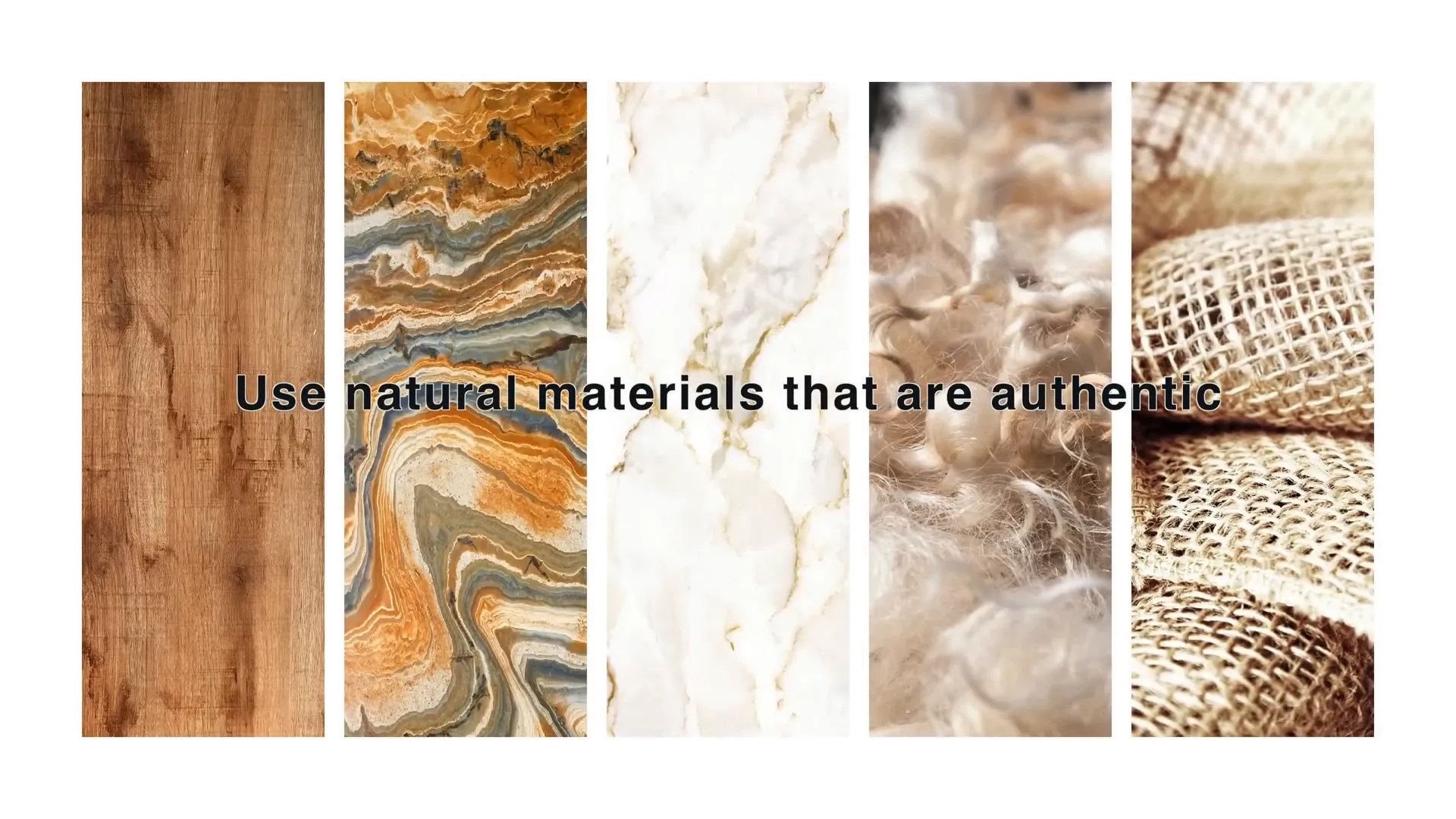 Natural materials in a cozy living room