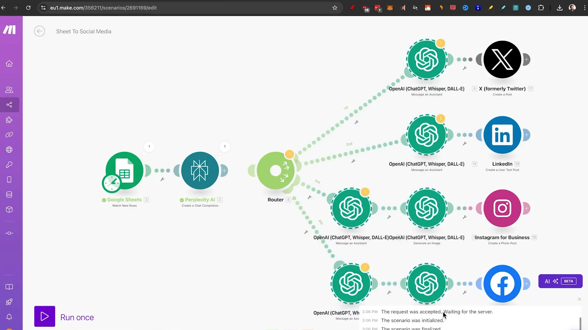Configuring ChatGPT for social media automation