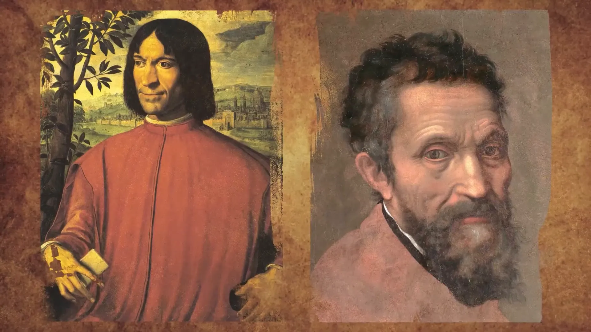 Lorenzo de' Medici with Michelangelo