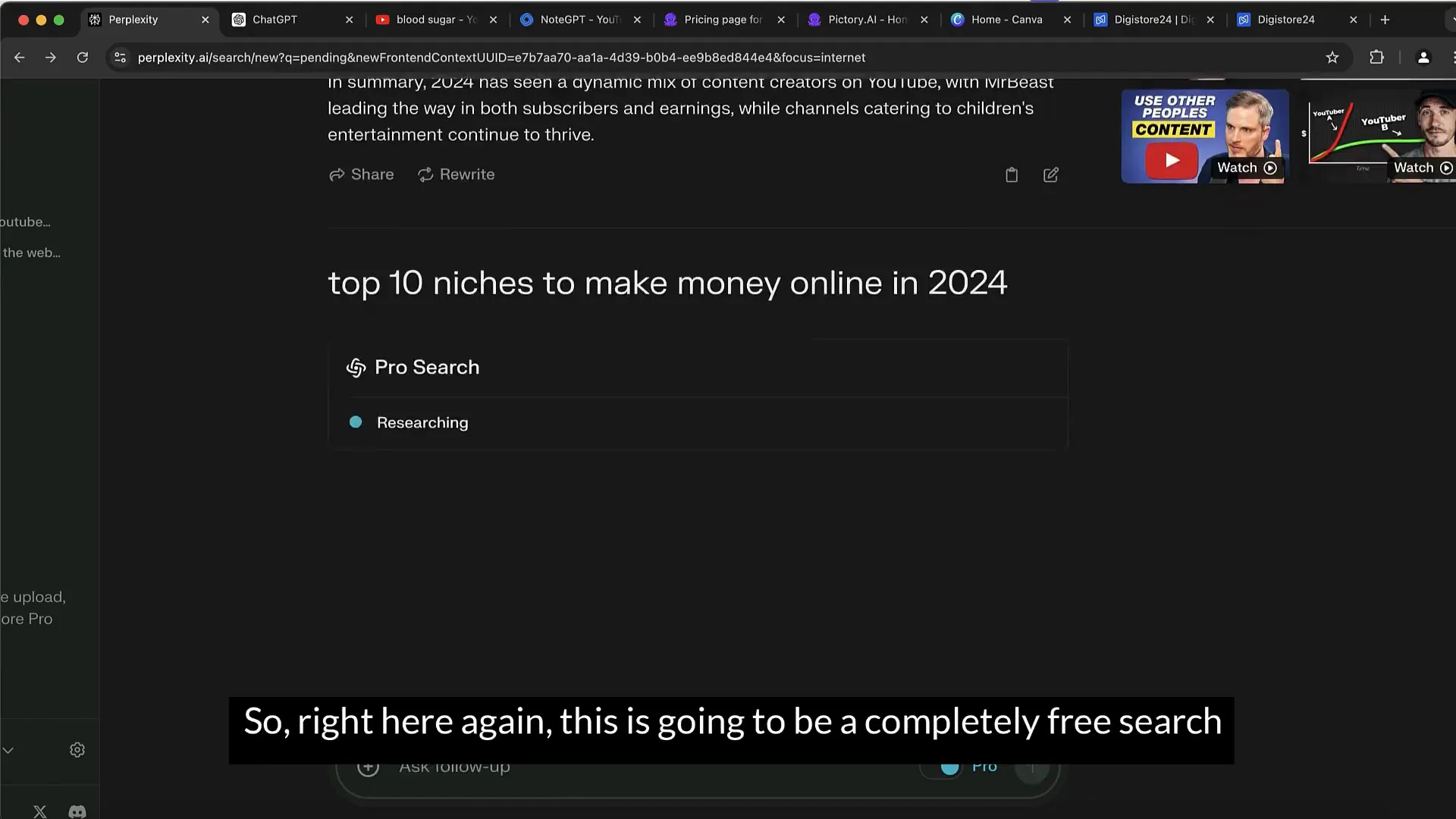 List of top niches for making money online in 2024