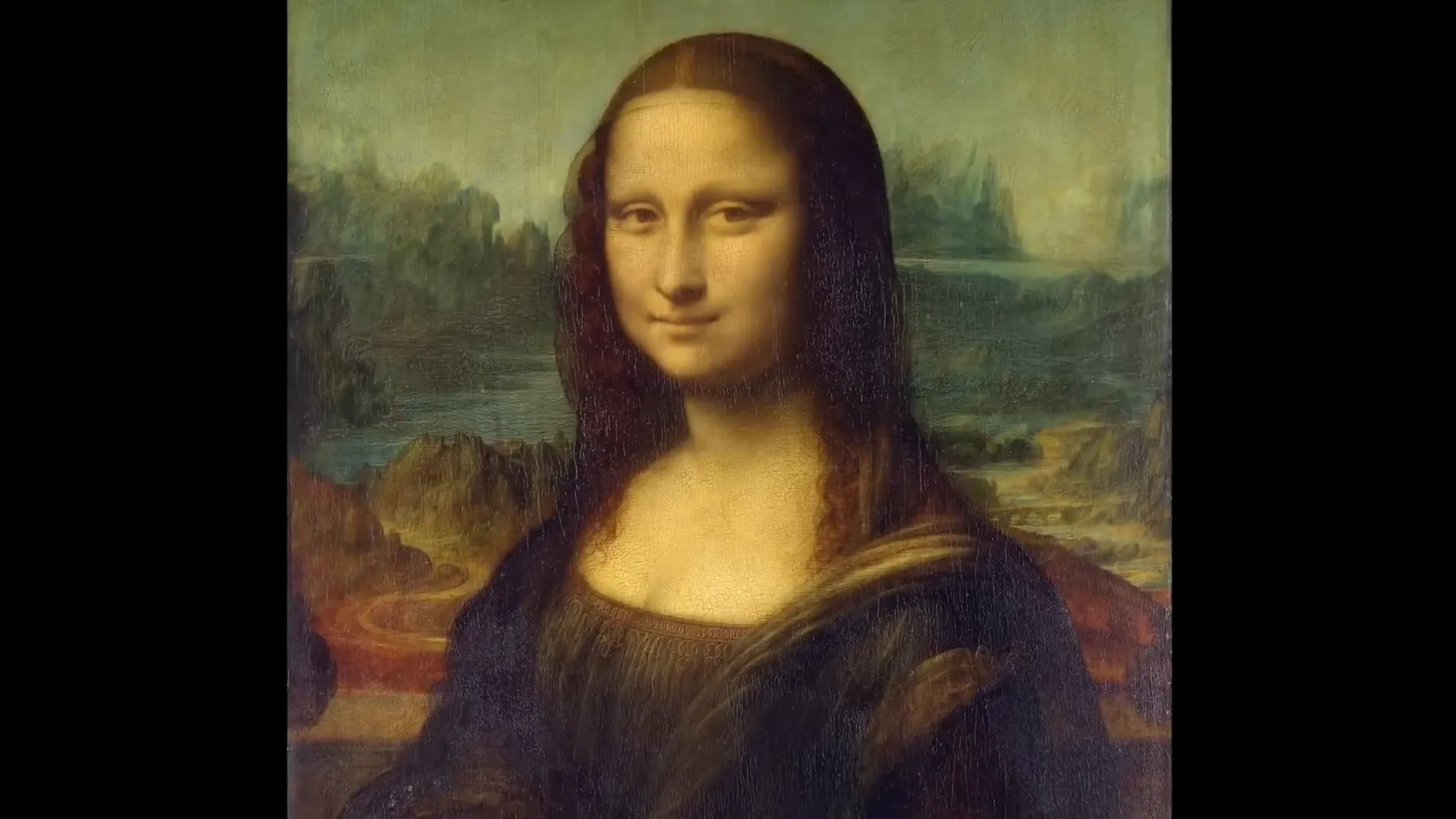 Mona Lisa's eyes following the viewer