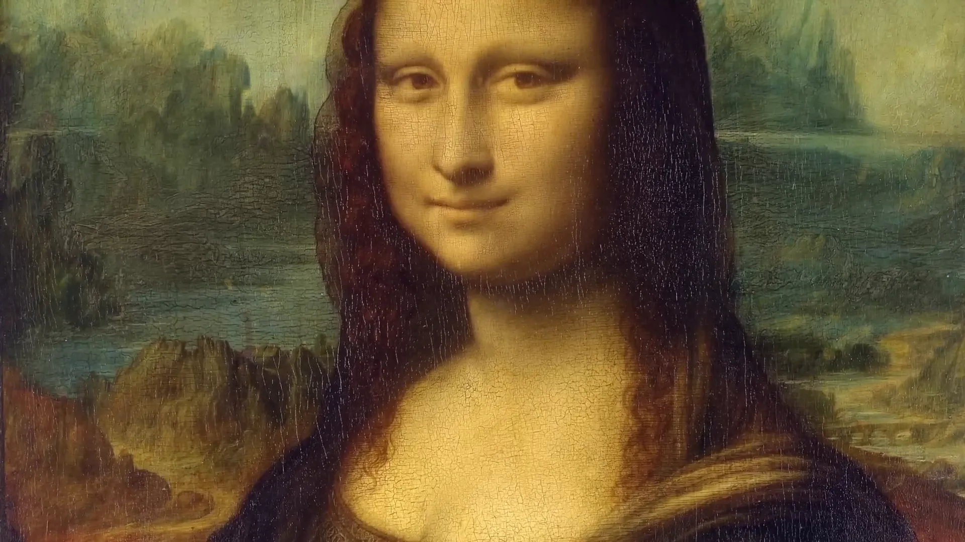 Connection between Mona Lisa and the natural landscape