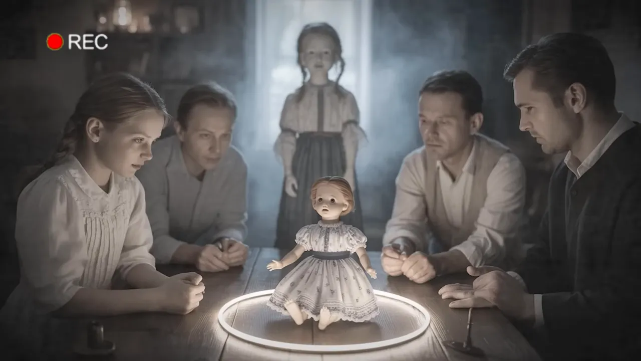 Relatives participating in a ceremony to welcome Zofia home, katazina at the center