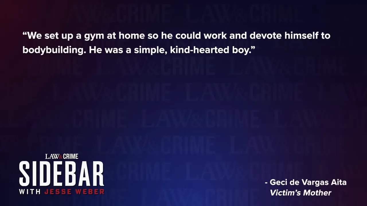 Valter's mother describing her son as kind-hearted and devoted to bodybuilding