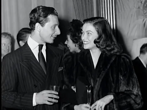 Oleg Cassini and Gene Tierney photographed together in their early years