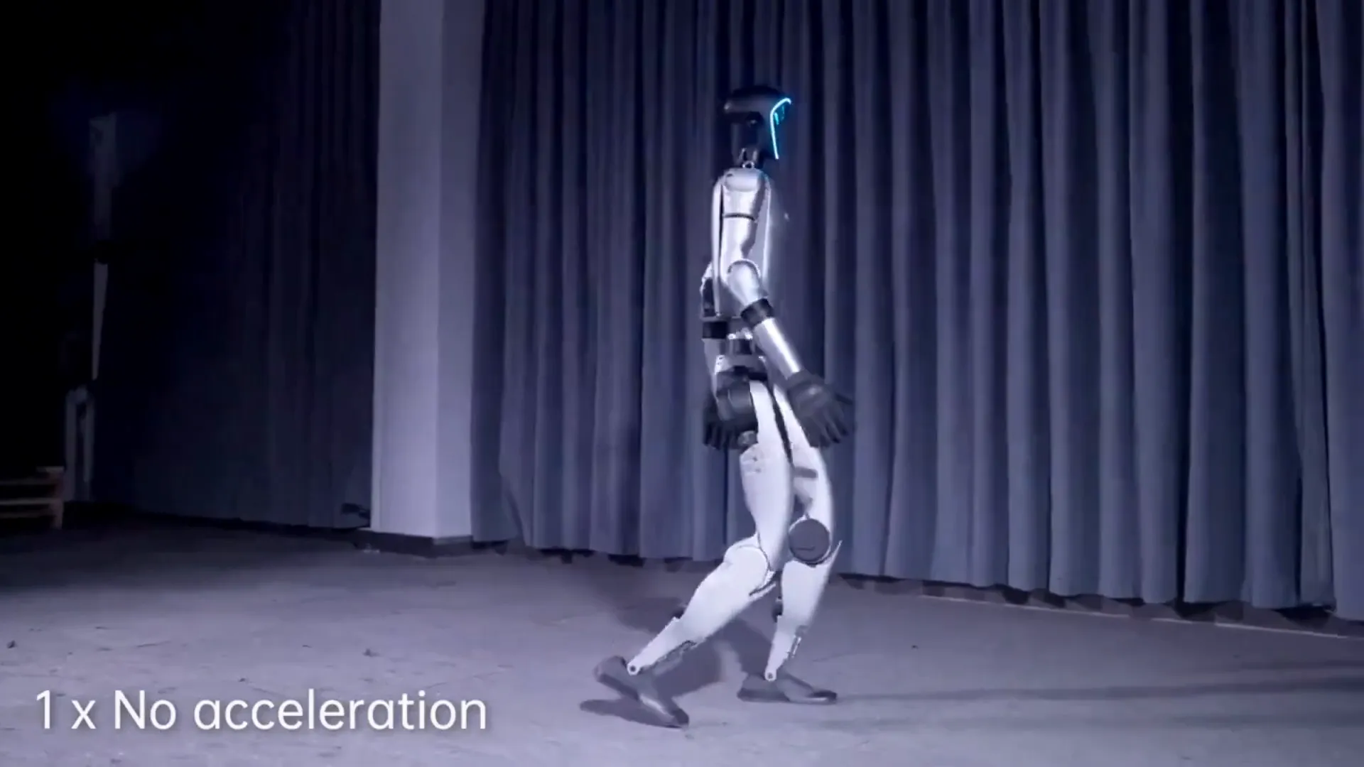 Screenshot of Unitree G1 jumping demonstration