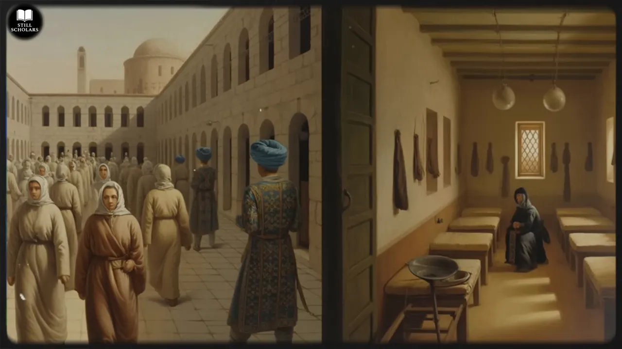 Architectural plan of a facility designed to house female captives