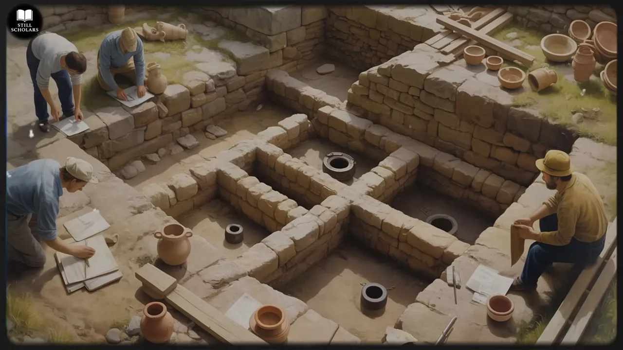 A reconstruction of an interior chamber used for forced instruction in a conversion center