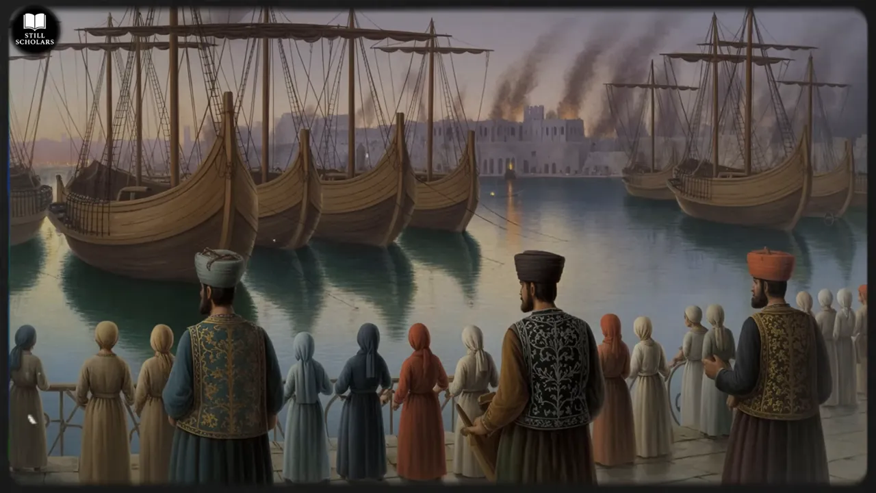 Reproduction of a ships manifest listing human cargo next to commodities