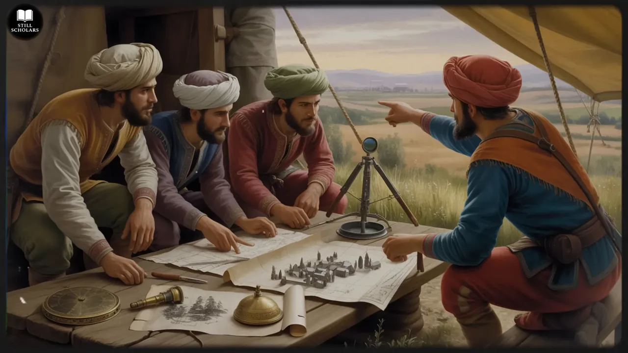 Raid planning sketch showing routes avoiding military checkpoints