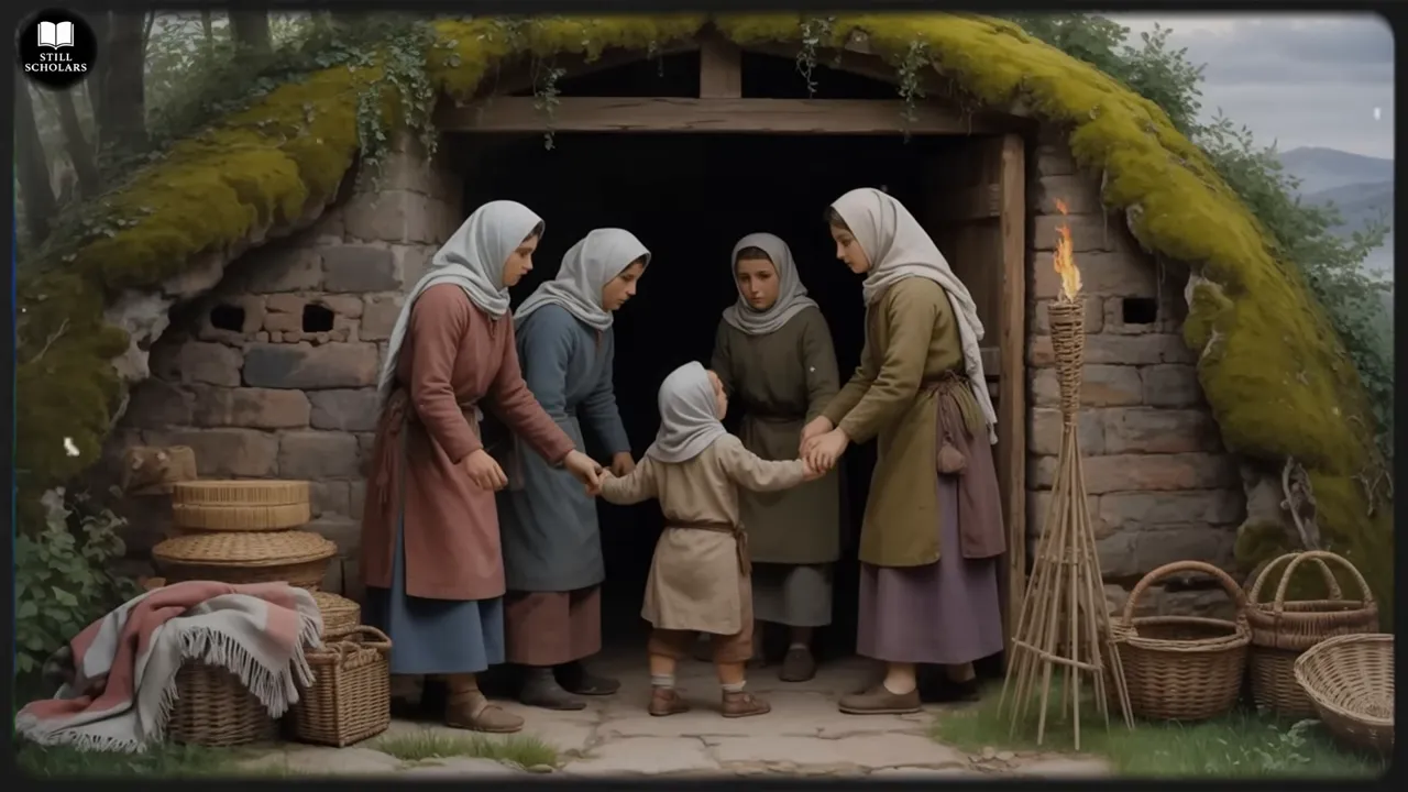 Families hiding in forest refuges during raid seasons