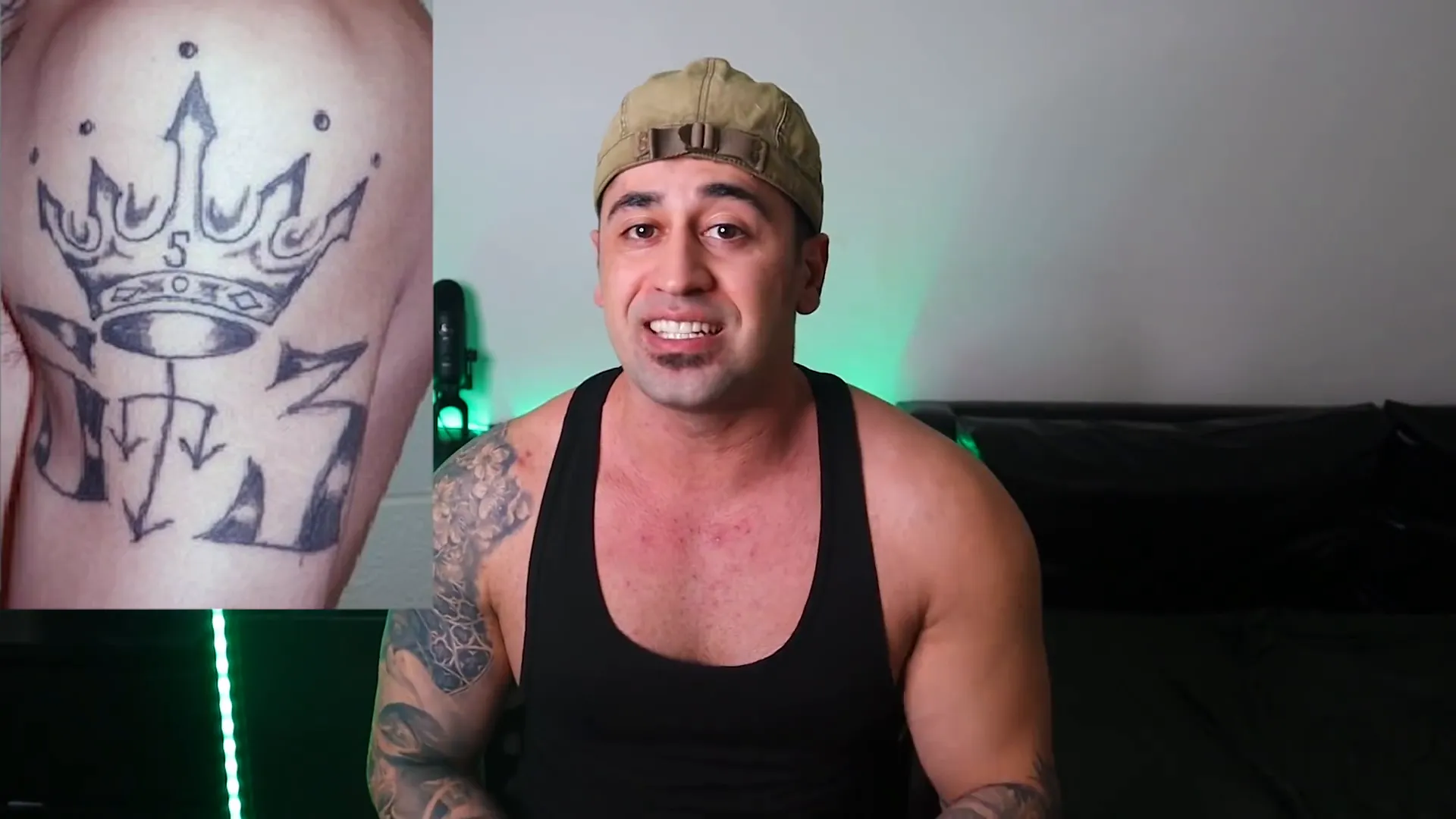 Five-point crown tattoo associated with Latin Kings gang