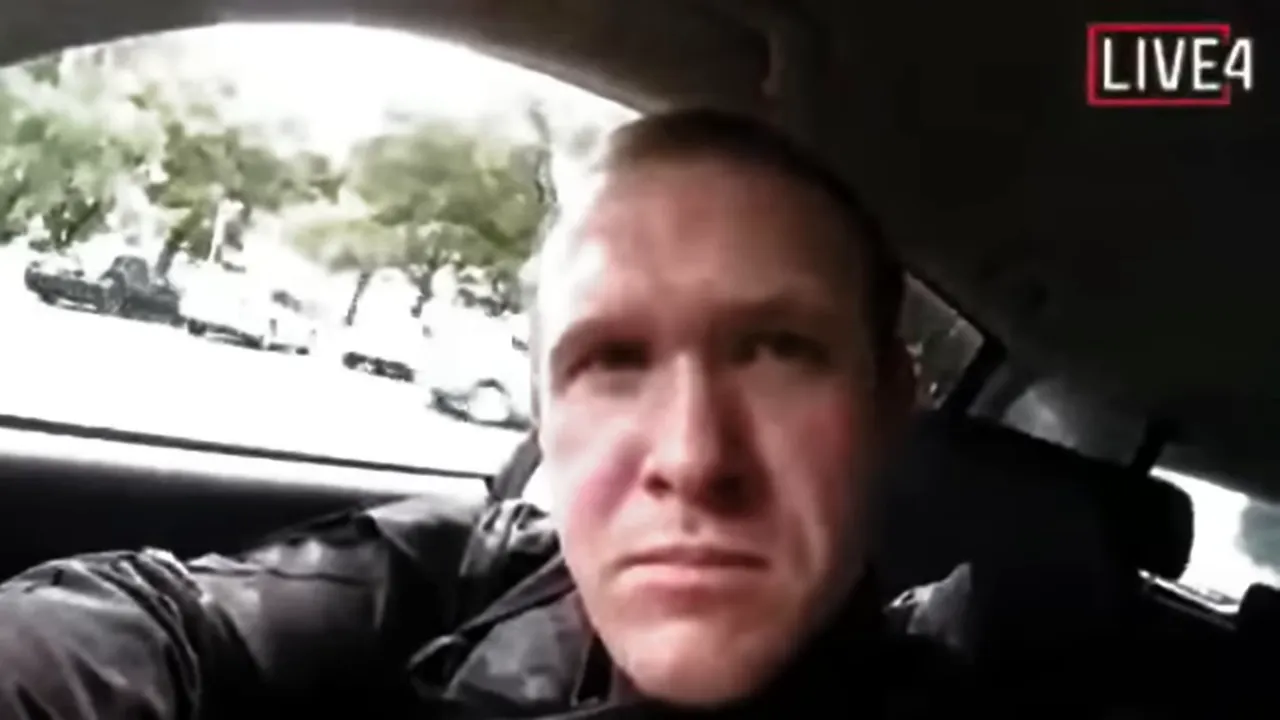 Screenshot of the attacker starting his livestream in the car