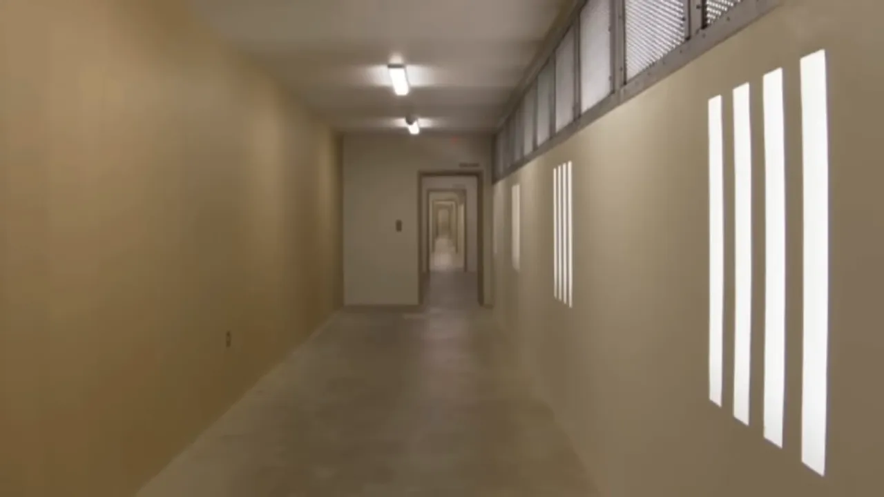 Court documents and prison imagery representing appeals and corrections processes