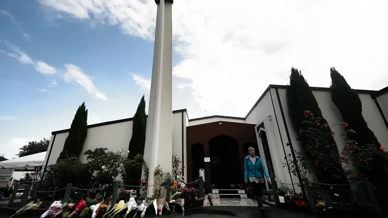 Vigil at the Al Noor Mosque with community members paying respects