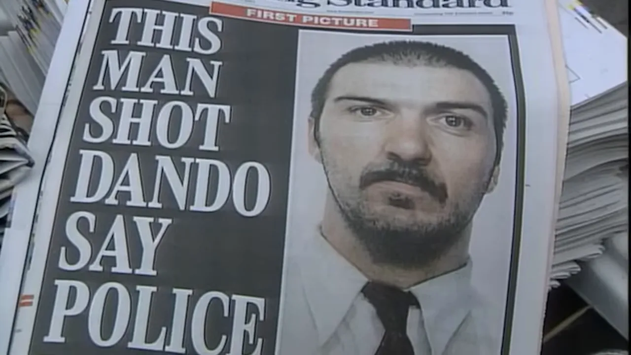 Courtroom image as Barry George faced charges and the trial began