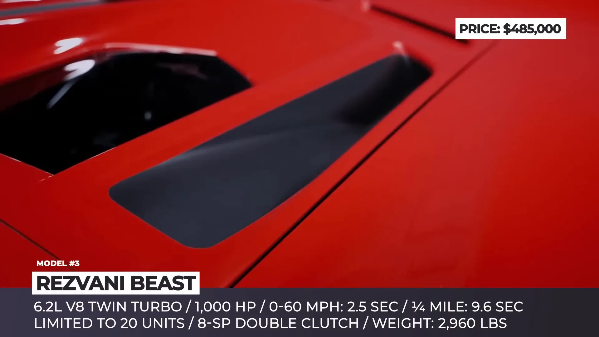 Rezvani Beast engine and performance