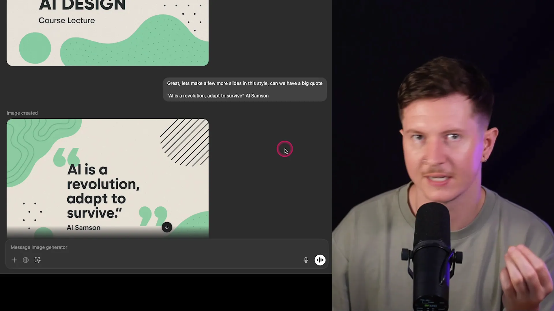 Consistent slide design with brand colors